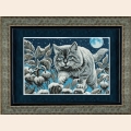Набор для вышивания бисером ЗОЛОТЫЕ РУЧКИ "Лунный кот"